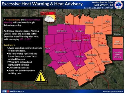 高温警报：达拉斯将迎来今年以来最热的周末