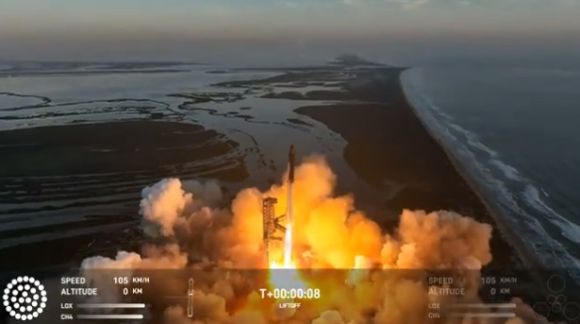 SpaceX星舰二次试飞失败  二级火箭故障