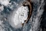 汤加海底火山喷发  卫星检测到巨大蘑菇云