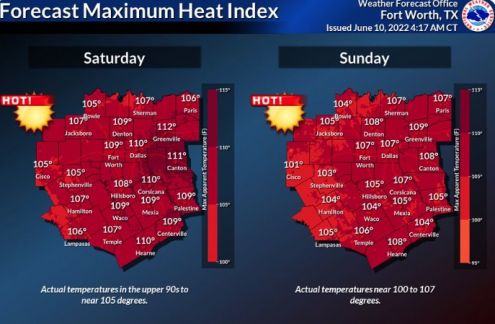 高温警报：达拉斯将迎来今年以来最热的周末